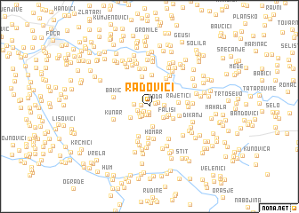 map of Radovići