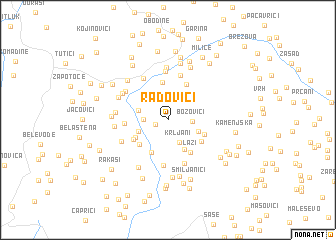 map of Radovići