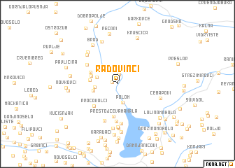 map of Radovinci