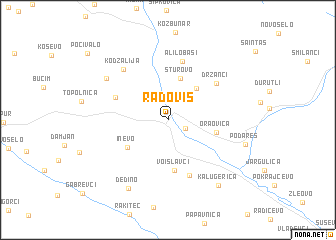 map of Radoviš