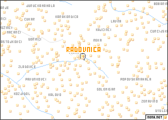 map of Radovnica