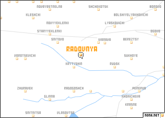 map of Radovnya