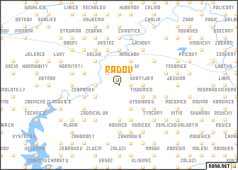 map of Radov