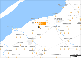 map of Radowo