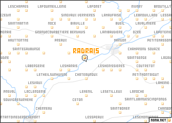 map of Radrais