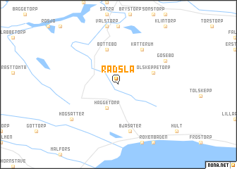 map of Rådsla