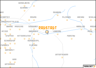 map of Radstadt