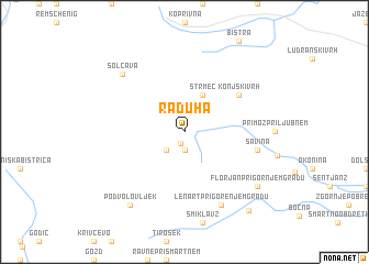 map of Raduha