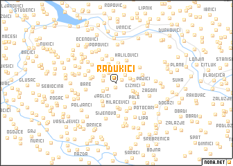 map of Radukići