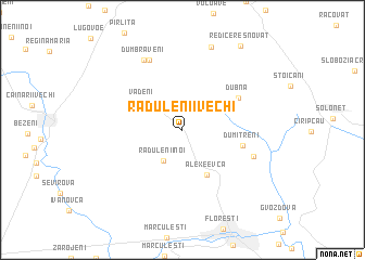 map of Rădulenii Vechi