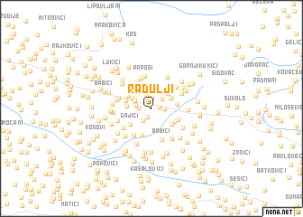 map of Radulji