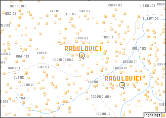 map of Radulovići