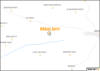 map of Radul\
