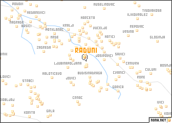 map of Raduni