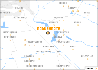 map of Radushnoye