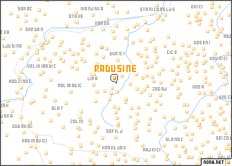 map of Radusine