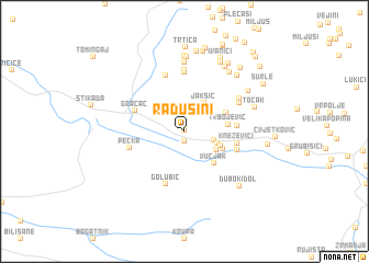 map of Radusini