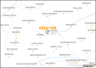 map of Radutina