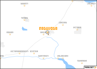 map of Radu Vodă