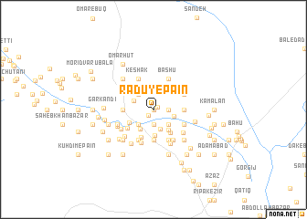 map of Rādū-ye Pā\