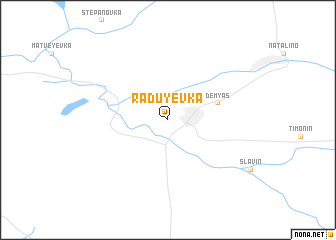 map of Raduyevka