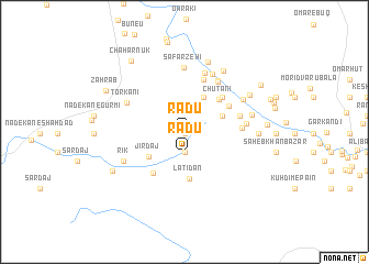 map of Rādū