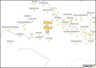 map of Rādū