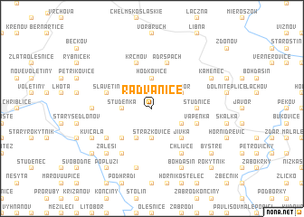 map of Radvanice