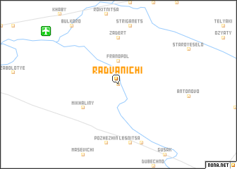 map of Radvanichi