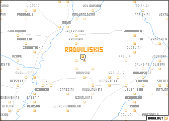 map of Radviliškis