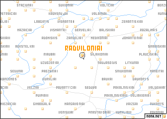 map of Radviloniai