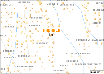map of Radwāla
