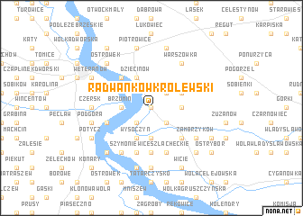 map of Radwanków Królewski