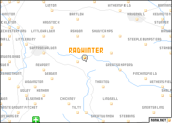 map of Radwinter