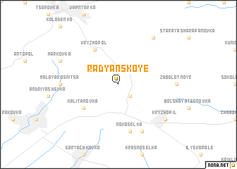 map of Radyanskoye