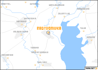 map of Radyvonivka
