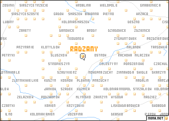 map of Radzany