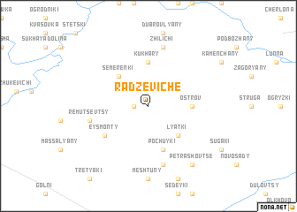 map of Radzeviche