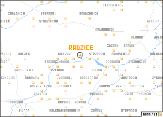 map of Radzice