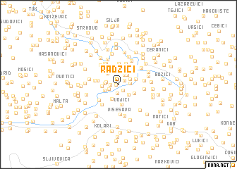 map of (( Radžići ))