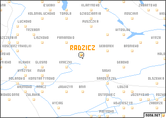 map of Radzicz