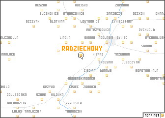 map of Radziechowy