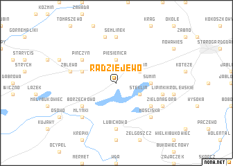 map of Radziejewo