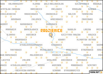 map of Radziemice