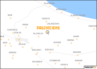 map of Radziņciems