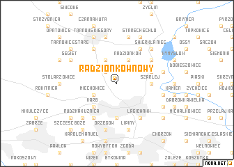 map of Radzionków Nowy