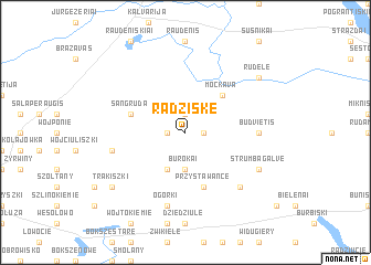 map of Radziškė