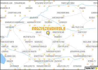 map of Radziszewo Króle