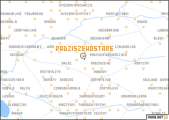 map of Radziszewo Stare