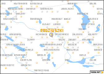 map of Radziuszki